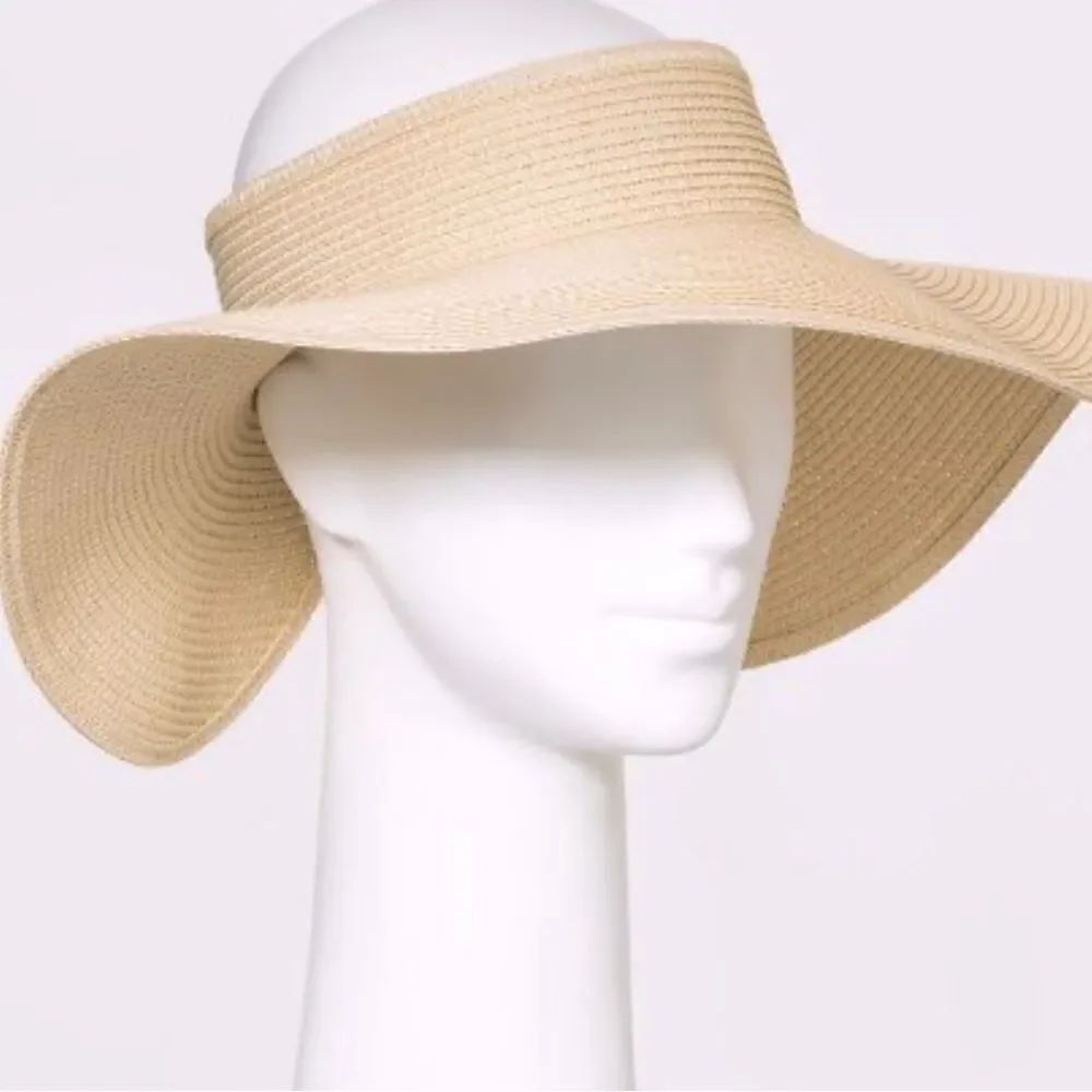 Tan sun visor hat - Picture 2 of 2